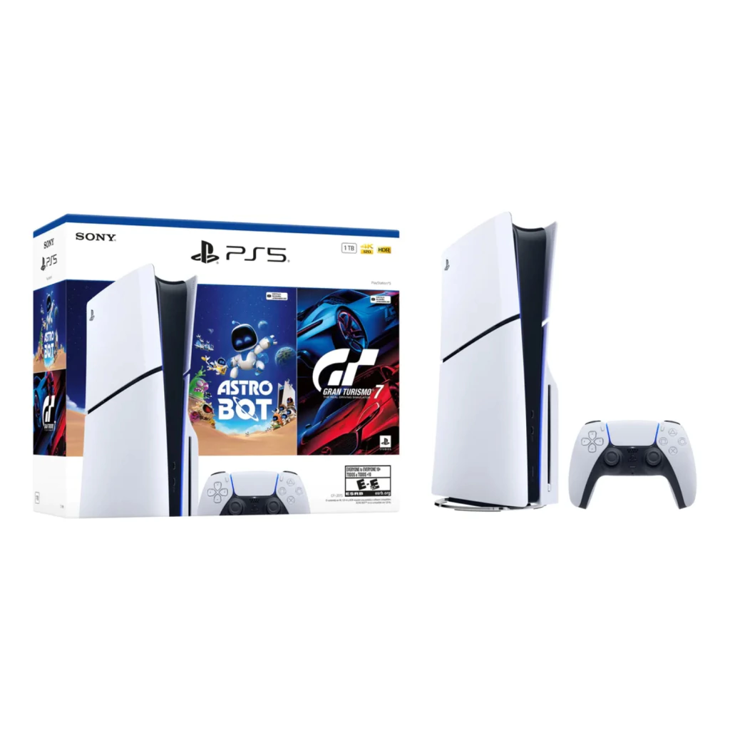 PS5 Slim con Lectora + Gran Turismo & Astrobot