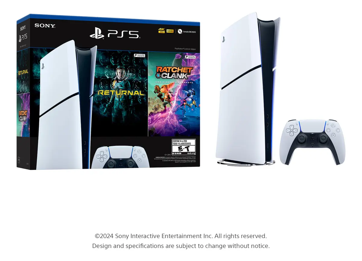 PS5 Slim Digital + Returnal & Ratchet Clank